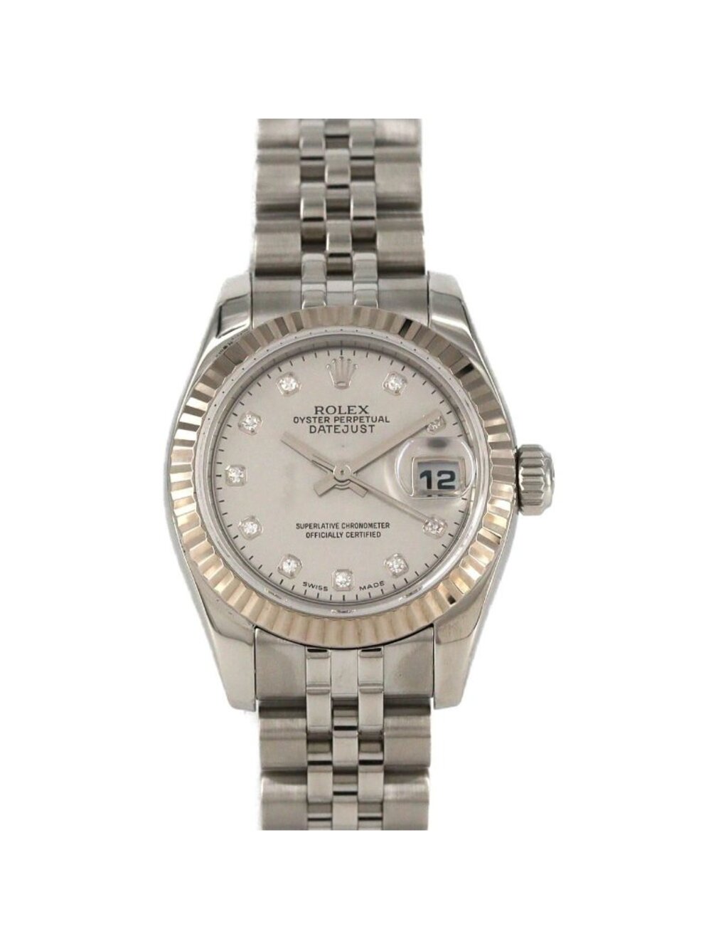 Rolex Datejust Stainless Steel White Gold Automatic